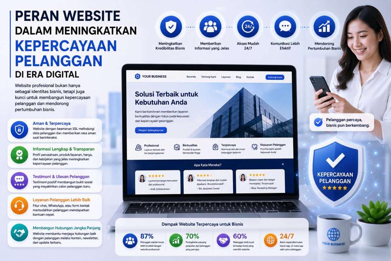 Peran Website dalam Meningkatkan Kepercayaan Pelanggan di Era Digital