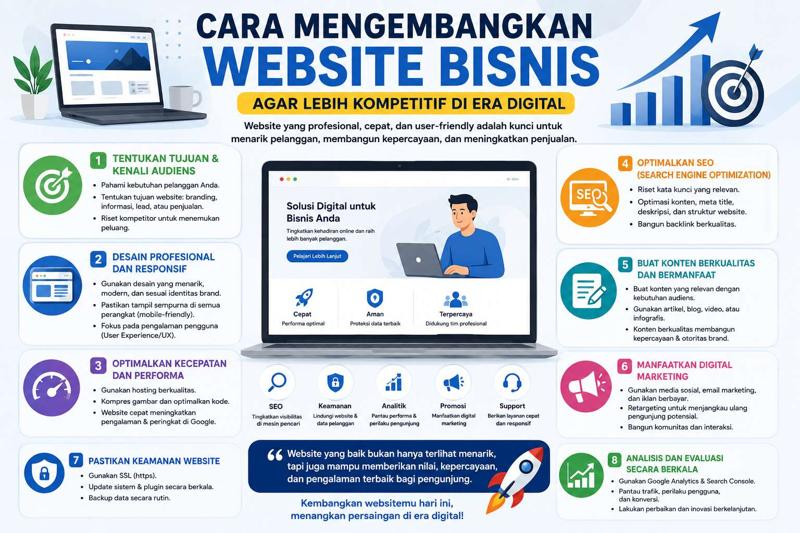 Cara Mengembangkan Website Bisnis agar Lebih Kompetitif di Era Digital